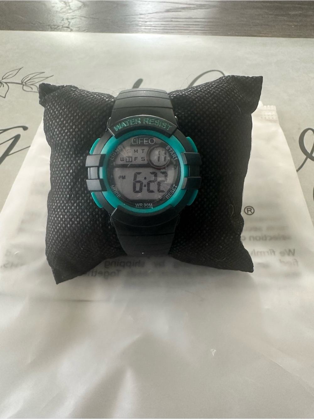 Kids Digital Sports Watch - Black & Teal